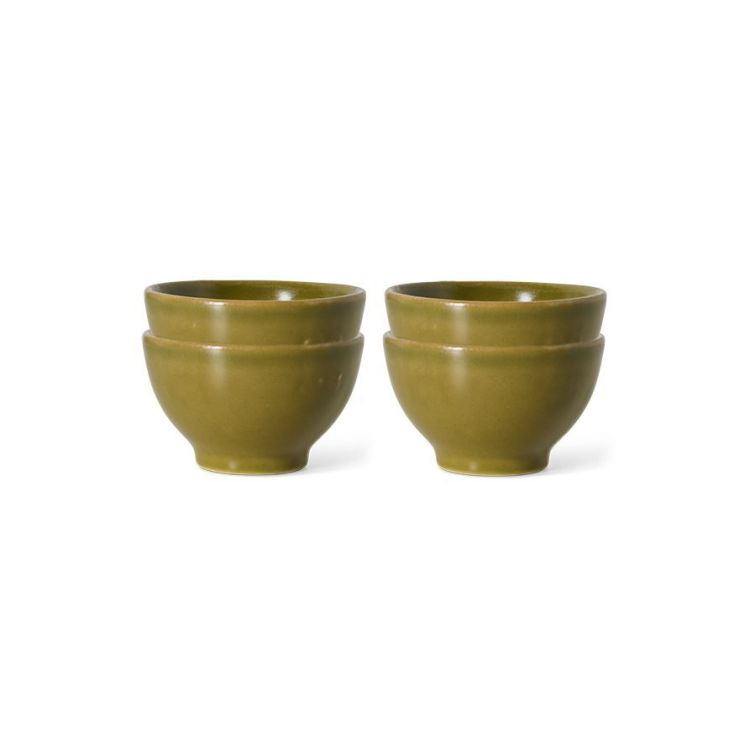 HK Living Xs kommen - Moss - set van 4 HK Living Xs kommen - Moss - set van 4