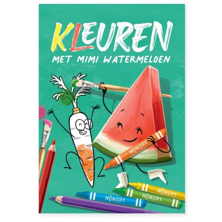 HÖNGRY Kleurboek - Kleuren met Mimi watermeloen