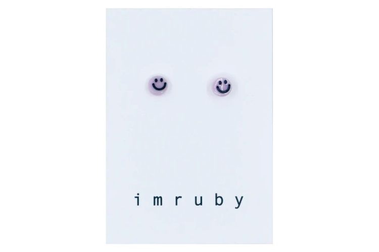 imruby ALICE smiley stud earrings imruby ALICE smiley stud earrings