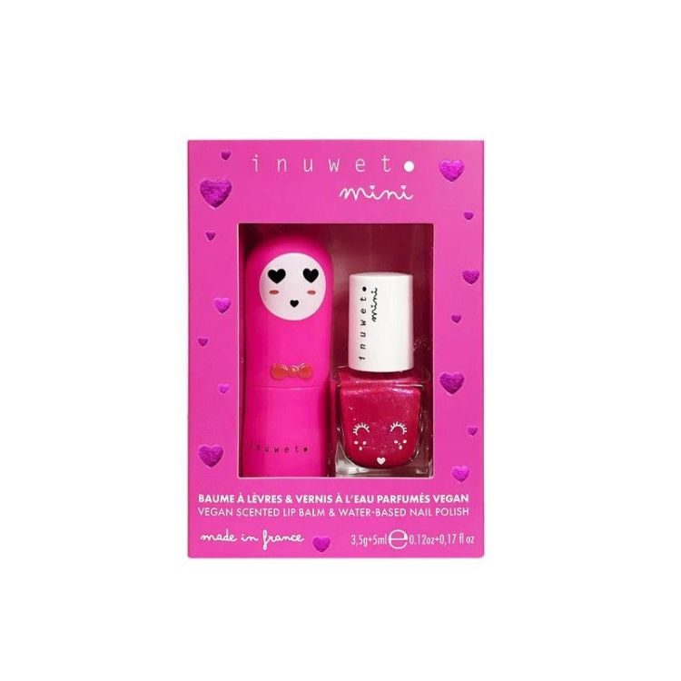 Inuwet Lippenbalsem & nagellak set - Kersen Inuwet Lippenbalsem & nagellak set - Kersen