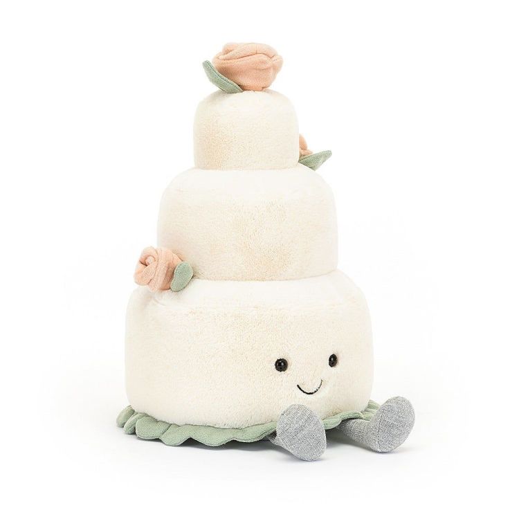 Jellycat Knuffel - Amuseable Wedding Cake Jellycat Knuffel - Amuseable Wedding Cake