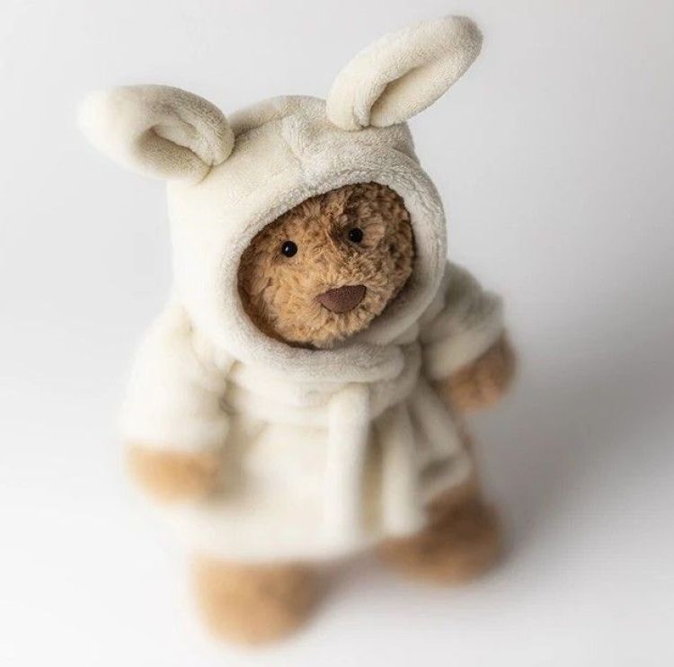 Jellycat Knuffel - Bartholomew bear bathrobe outfit