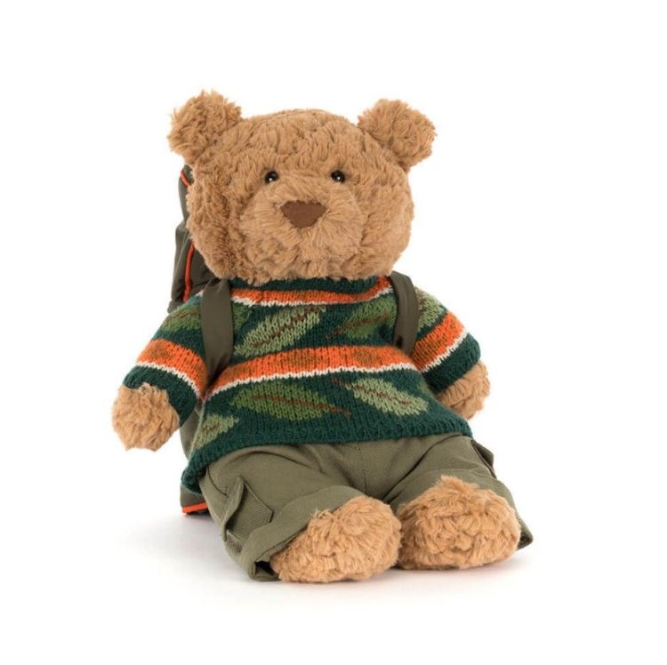 Jellycat Knuffel - Bartholomew bear Hiking outfit Jellycat Knuffel - Bartholomew bear Hiking outfit