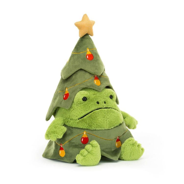 Jellycat Knuffel - Christmas Tree Ricky Rain Frog