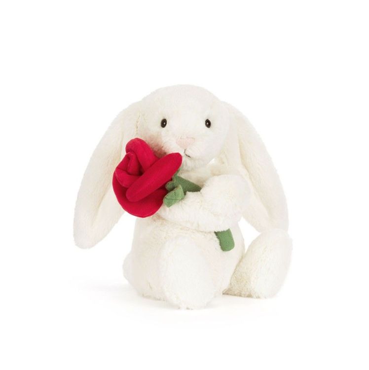Jellycat Knuffel - Cream bunny with rose