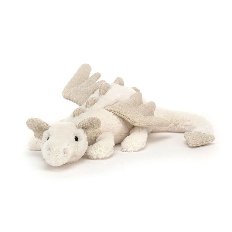 Jellycat Knuffel -Little Snow Dragon Jellycat Knuffel -Little Snow Dragon