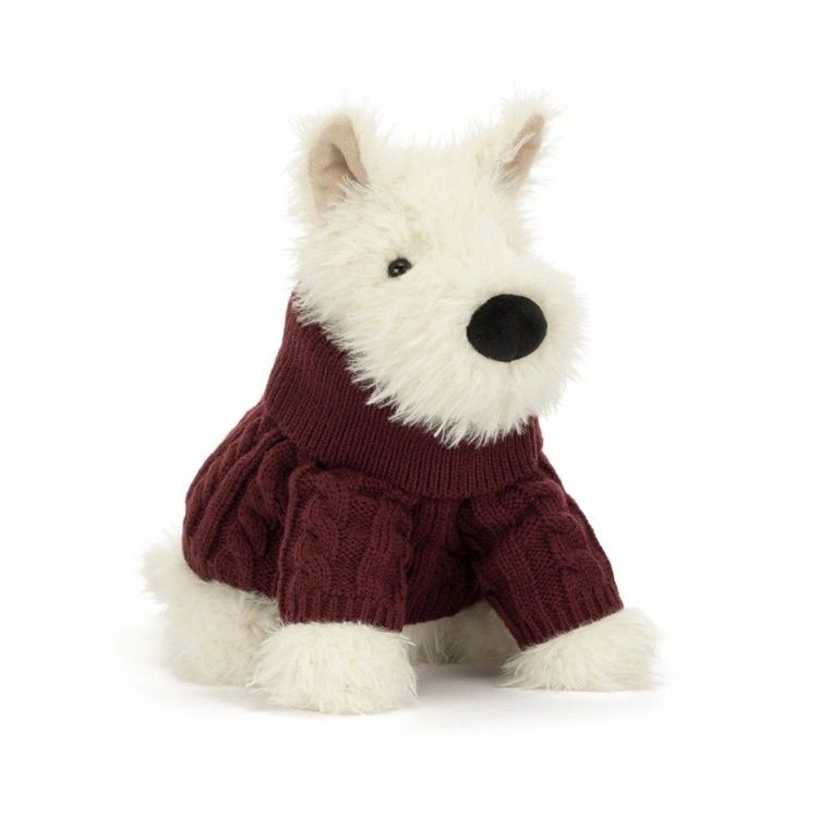 Jellycat Knuffel - Munro Scottie Dog Winter Jumper Outfit Jellycat Knuffel - Munro Scottie Dog Winter Jumper Outfit