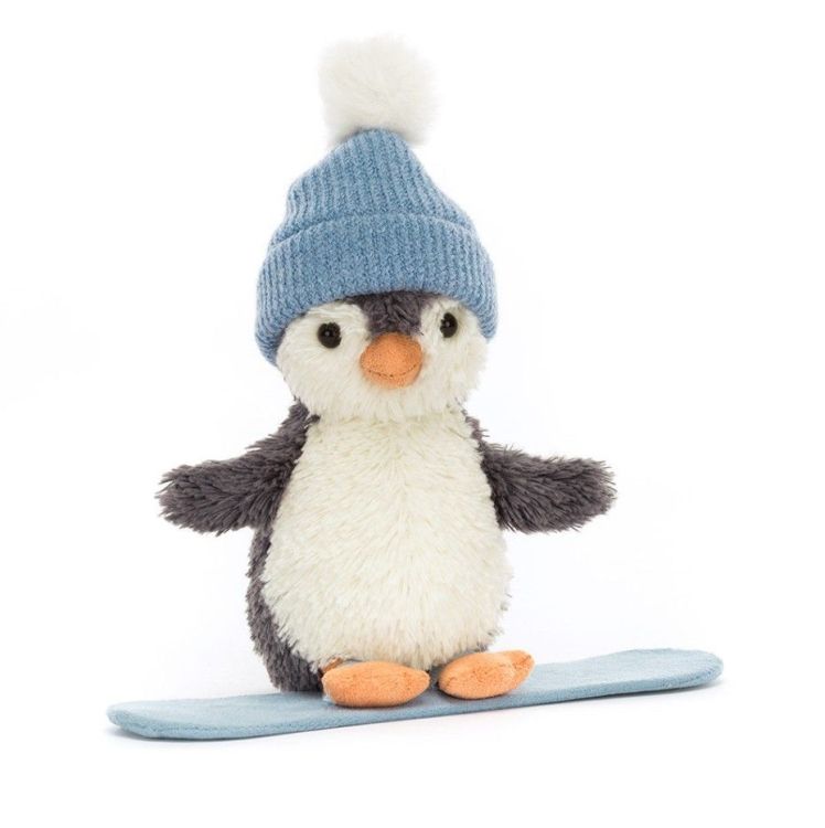 Jellycat Knuffel - Peanut Pinguin Snowboarding