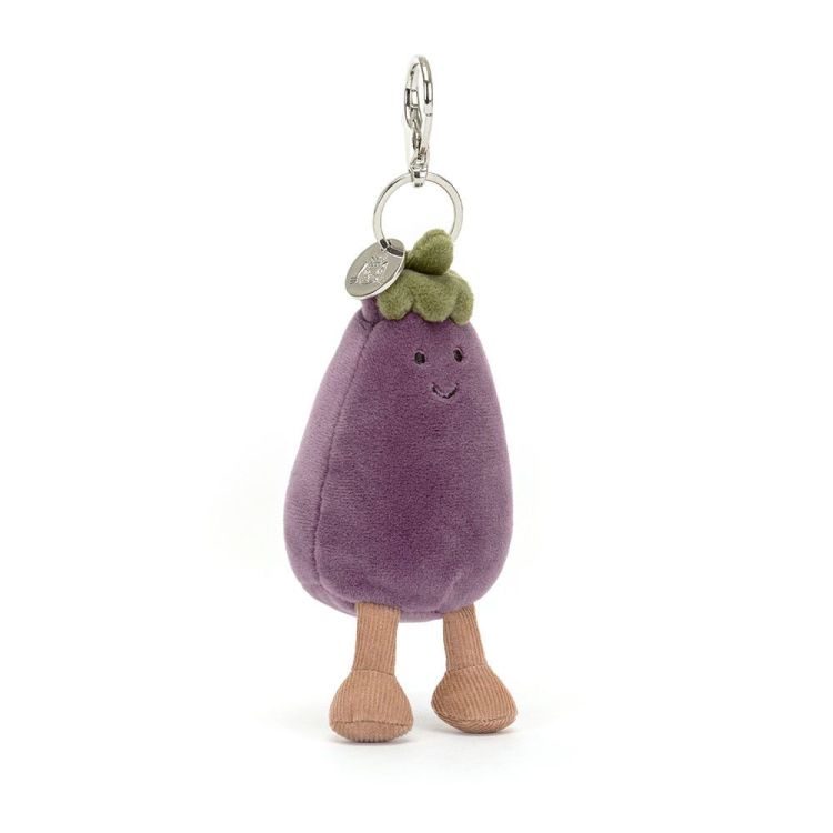 Jellycat Sleutelhanger - Vivacious Vegetable Aubergine Bag Charm