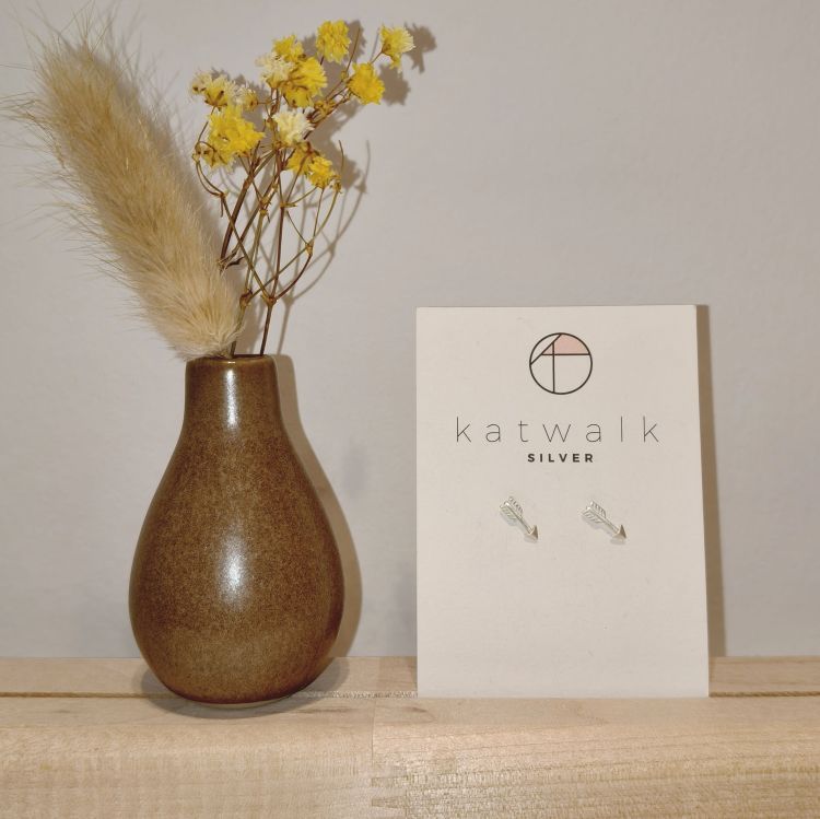 Katwalk Oorbellen - Arrows - zilver