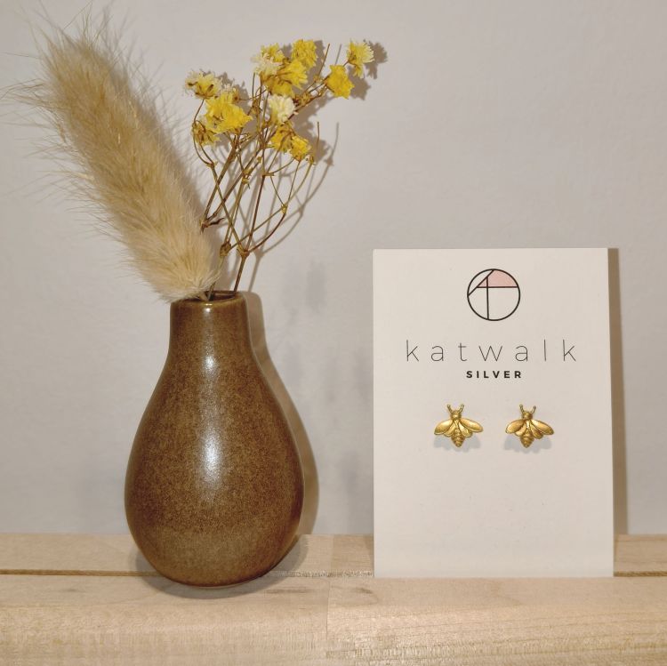 Katwalk Oorbellen - Bij - goud