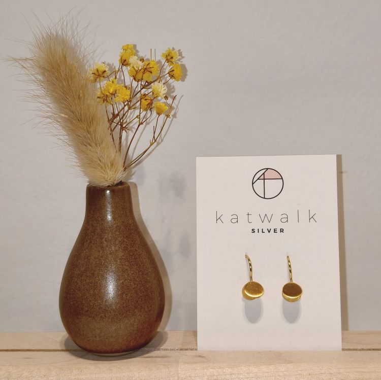 Katwalk Oorbellen - Hangertje met cirkels - goud