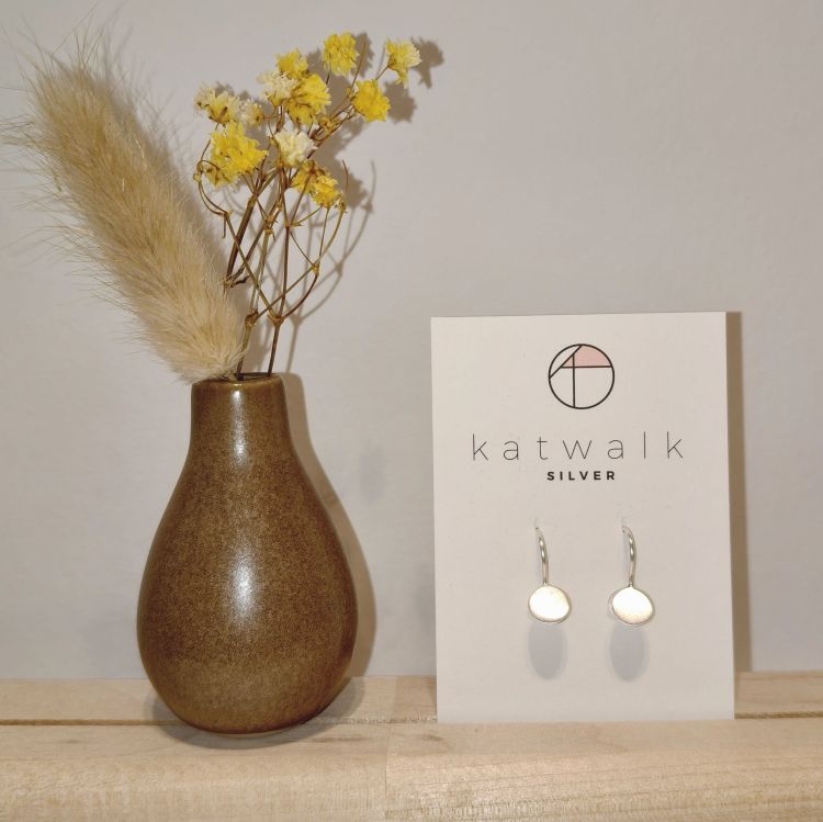 Katwalk Oorbellen - Hangertje met cirkels - zilver