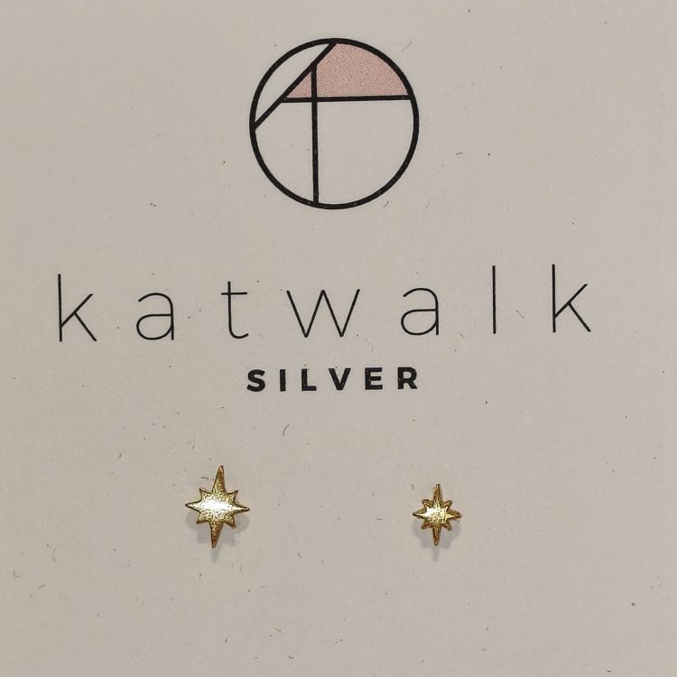 Katwalk Oorbellen - Poolster - goud