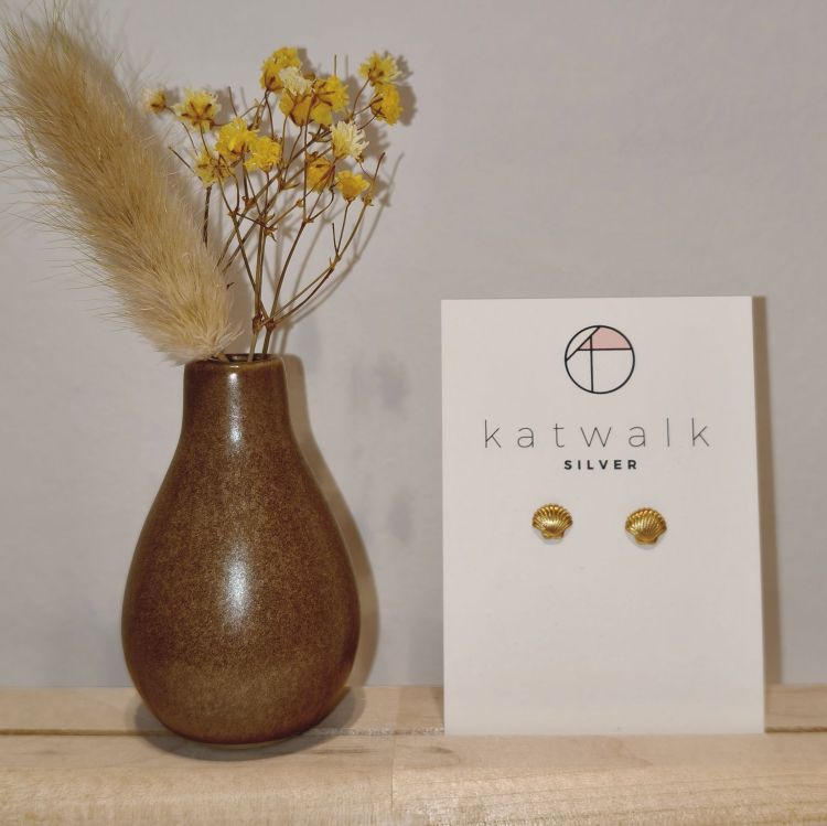 Katwalk Oorbellen - Schelp - goud