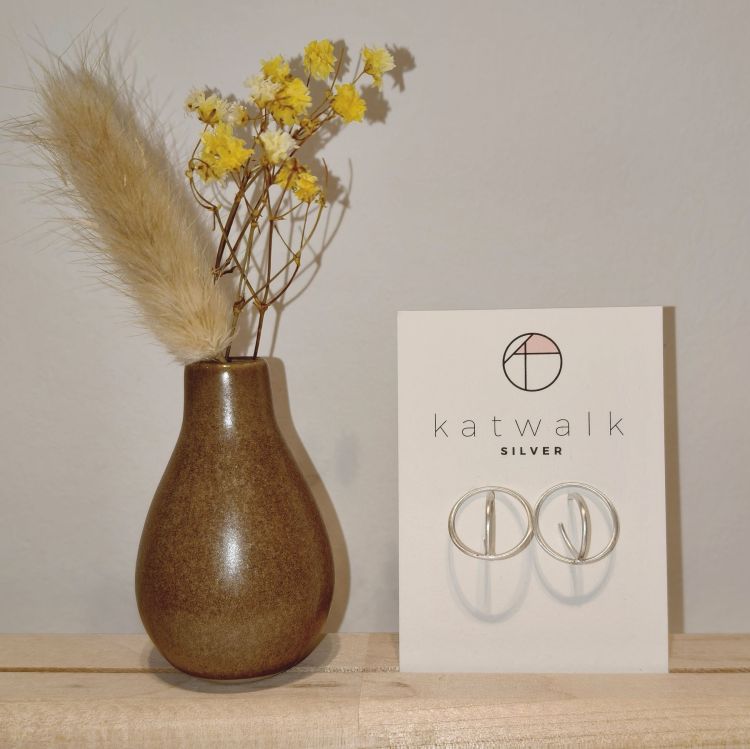 Katwalk Oorbellen - Spheres - zilver