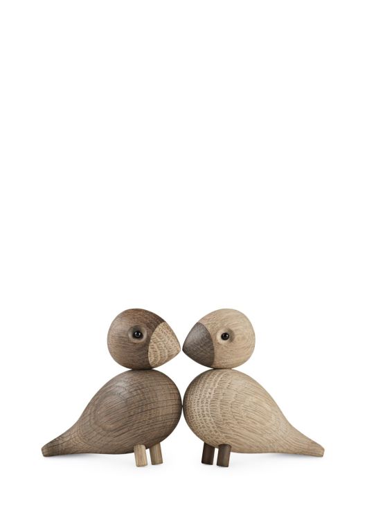 Kay Bojesen Lovebirds - Oak/ Smoked oak