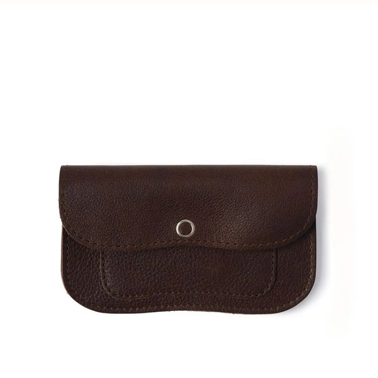 Keecie Portemonnee small - dark brown used look
