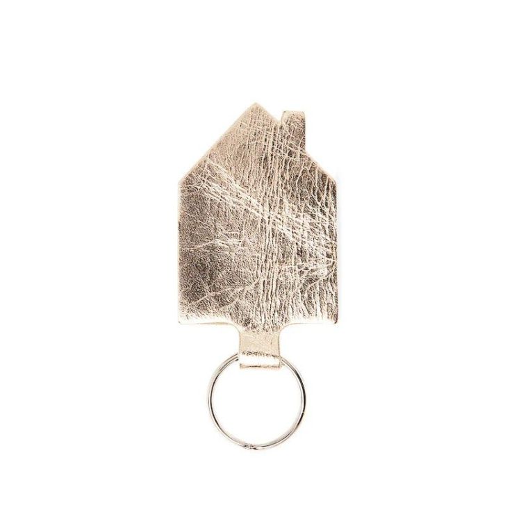 Keecie Sleutelhanger huisje - gold