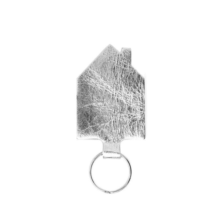 Keecie Sleutelhanger huisje - silver