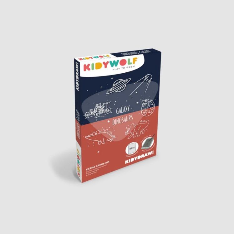 Kidywolf Kidydraw Mini - Ruimte en dino's