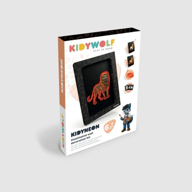 Kidywolf Kidyneon - Decoratie kit - Dieren Kidywolf Kidyneon - Decoratie kit - Dieren