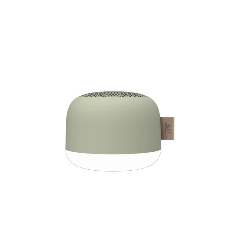 Kreafunk aLIGHT bluetooth speaker met lampje en magneet - dusty olive