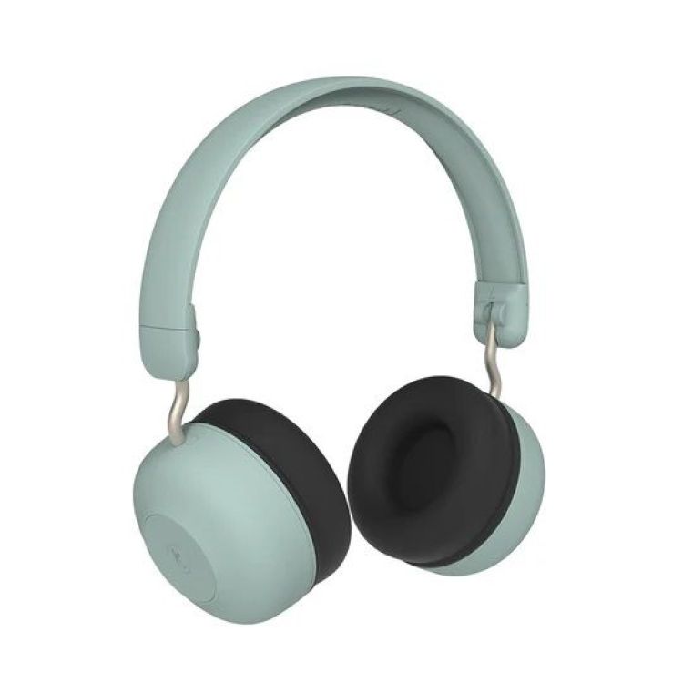 Kreafunk Buzz Safe audio ANC koptelefoon voor kinderen - dusty green