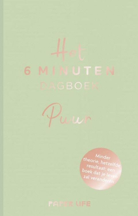 Lannoo Het 6 minuten dagboek - Puur