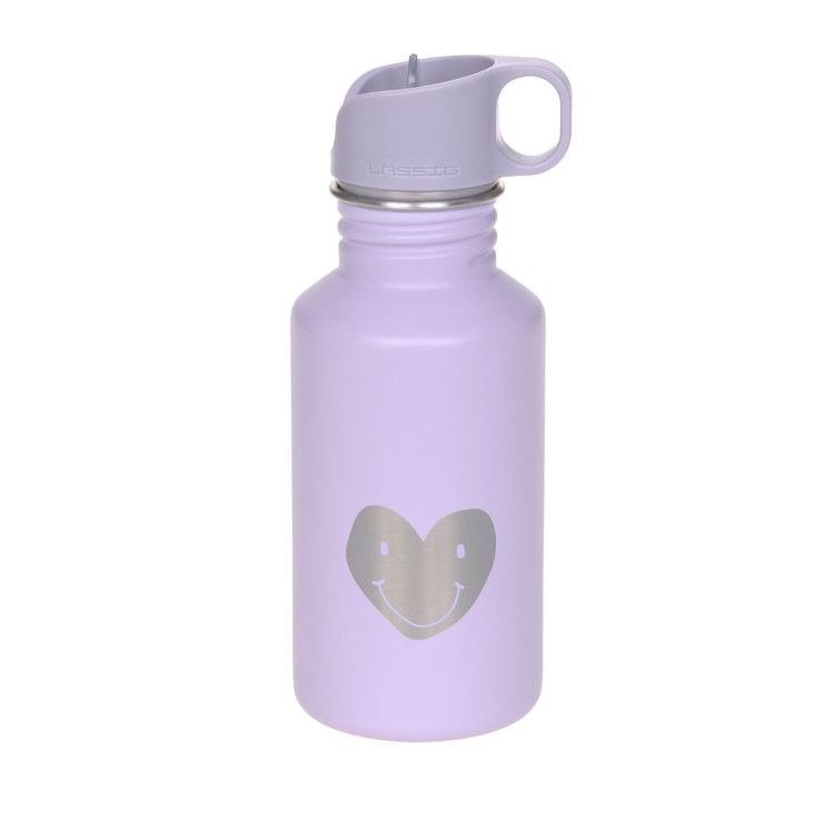 Lässig Drinkfles RVS - Little Gang Heart lilac