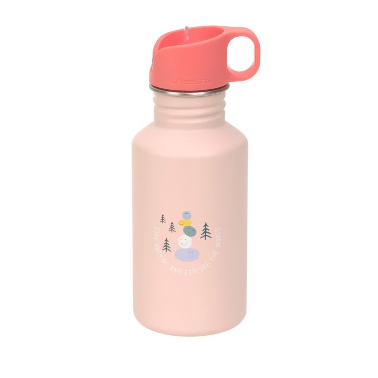 Lässig Drinkfles RVS - Sunny Explorer Rose/ pink