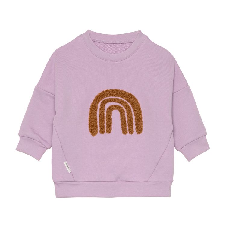 Lässig Kids sweater - Little Gang Rainbow lilac - 4/6 jaar