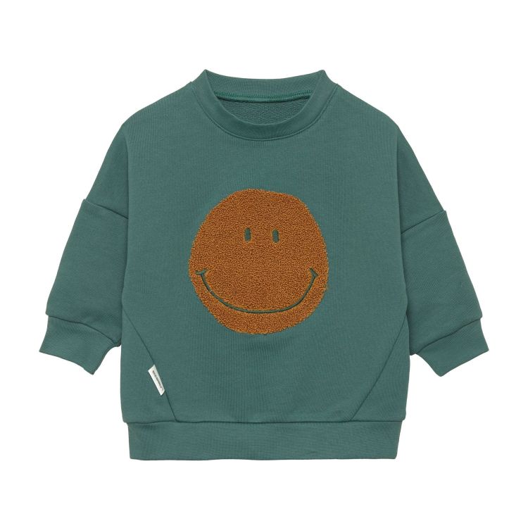 Lässig Kids sweater - Little Gang Smile ocean green - 2/4 jaar