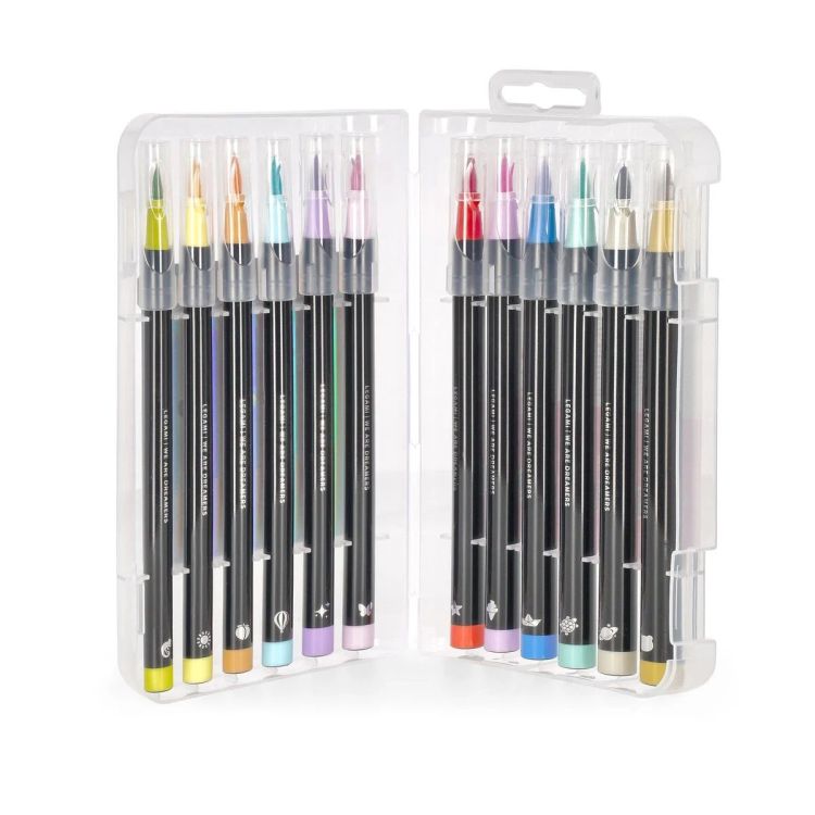 Legami Brush markers - 12 aquarelpenseelstiften - Pastel