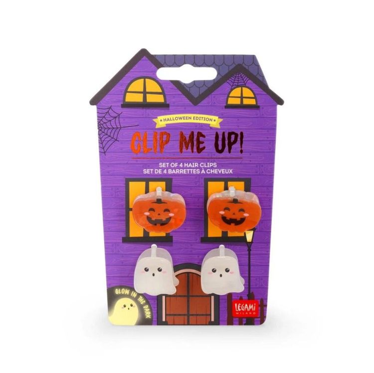 Legami Clip me up - Haarspeldjes - Pompoen/spook Legami Clip me up - Haarspeldjes - Pompoen/spook