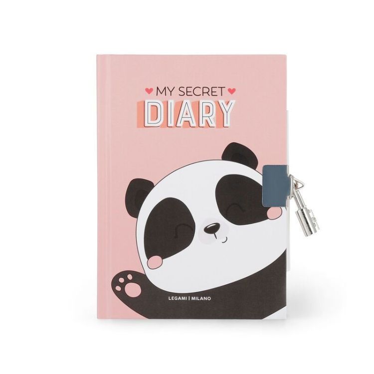 Legami Geheim dagboek met hangslotje - Panda