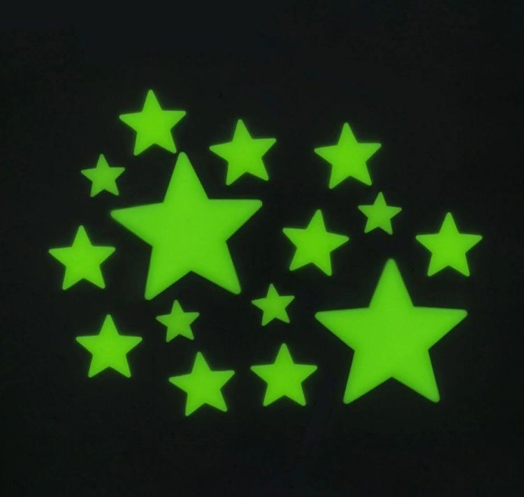 Legami Glow-in-the-dark sterren - set van 24