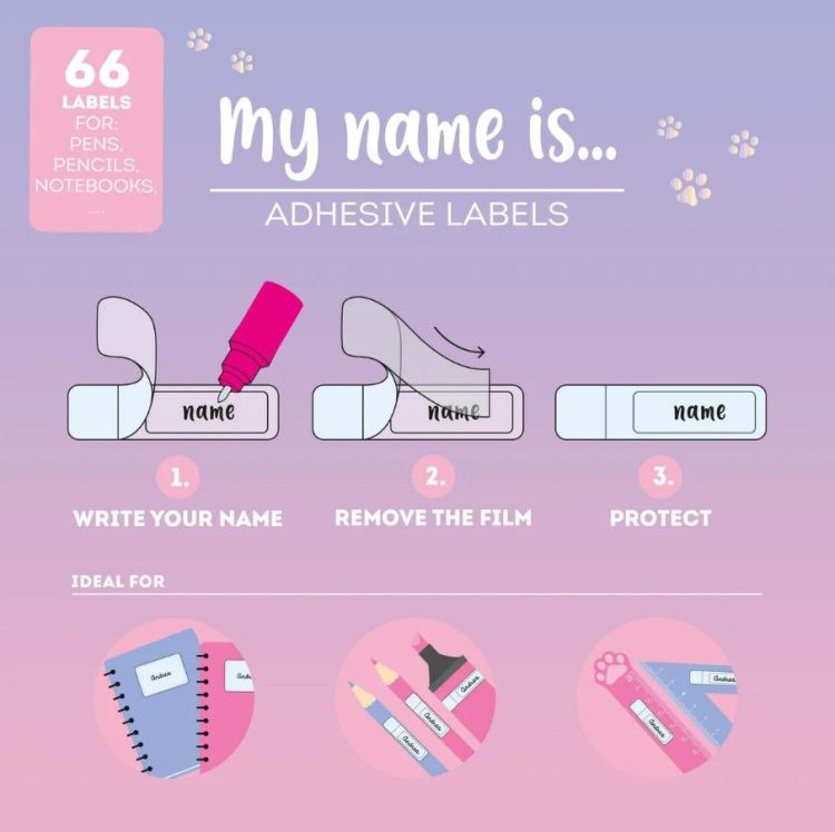 Legami My name is... - Naamstickers - Kitty