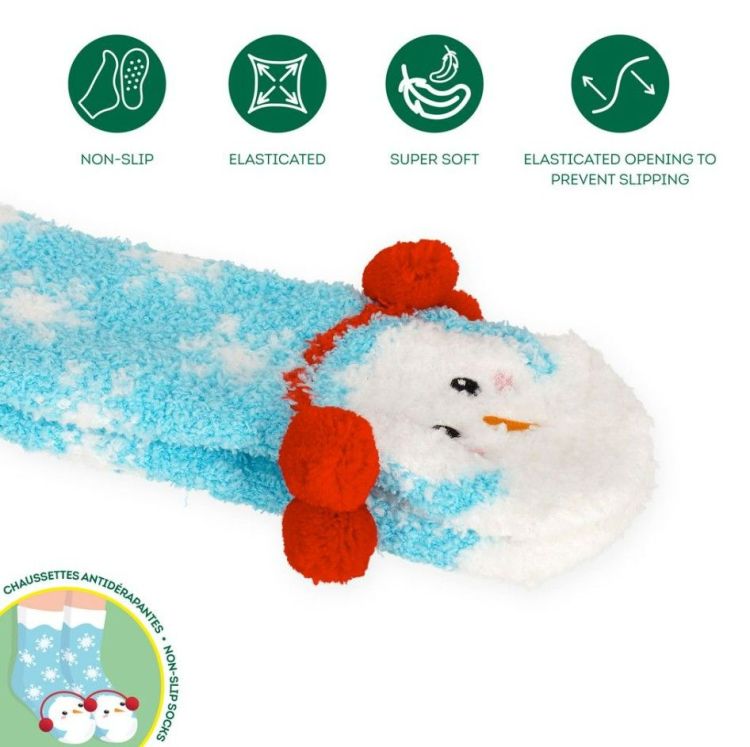 Legami Non-slip sokken - Sneeuwman (26-34)