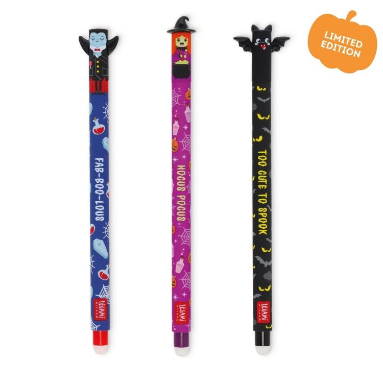 Legami Set van 3 uitwisbare balpennen - Halloween