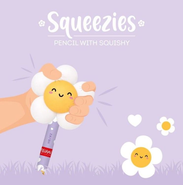 Legami Squishy potlood - Squeezies Daisy