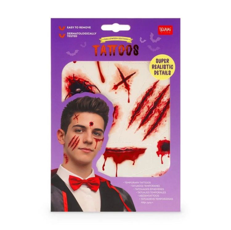 Legami Tattoos - gezicht en lichaam - Halloween Legami Tattoos - gezicht en lichaam - Halloween