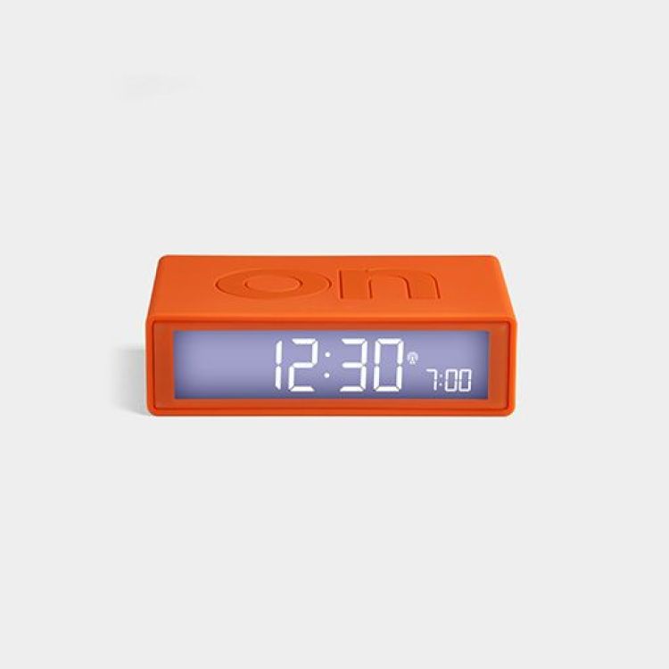 Lexon Alarm Clock Flip - oranje