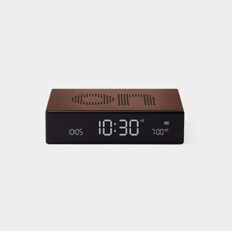 Lexon Alarm Clock Flip Premium - brons