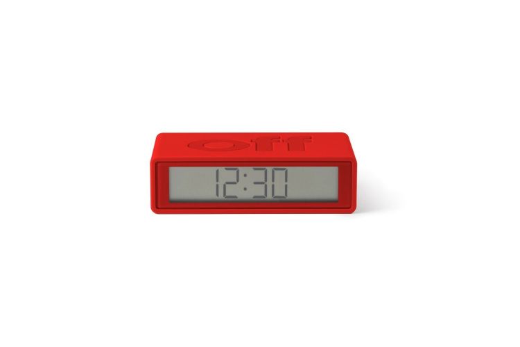 Lexon Alarm Clock Flip - rood