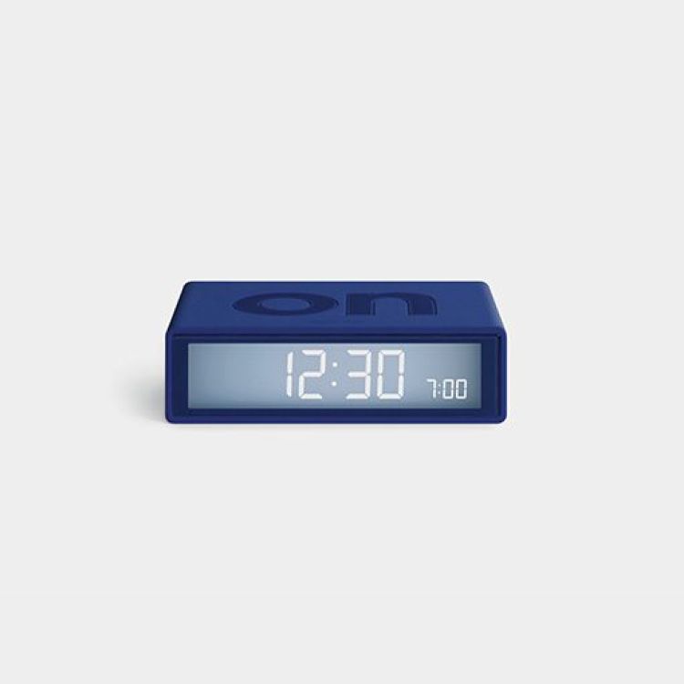 Lexon Alarm Clock Flip & Travel - donkerblauw