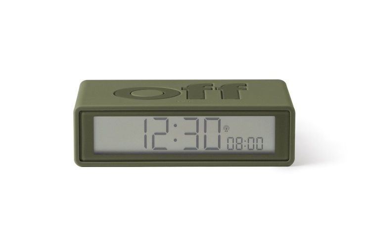 Lexon Alarm Clock Flip & Travel - kaki