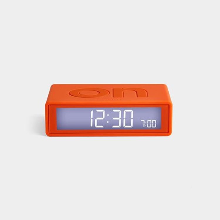 Lexon Alarm Clock Flip & Travel - oranje