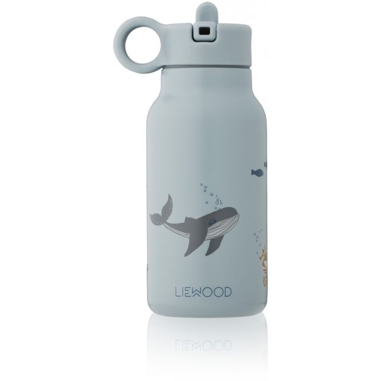 Liewood Falk water bottle - Sea Creature Blue Mix