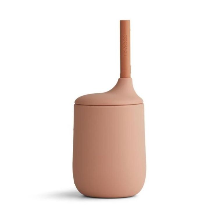 Liewood Silicone sippy Ellis cup - Terracotta/ Dark rose